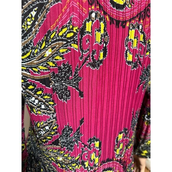 Alfani Women's Plus Size 16 Paisley Tunic Blouse 3/4 Sleeve Multicolor - Picture 2 of 8